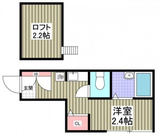 グッドウィル三枚町B棟の物件間取画像